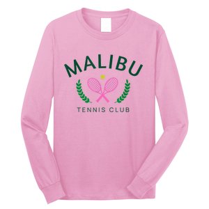 Malibu California Preppy Tennis Club Long Sleeve Shirt