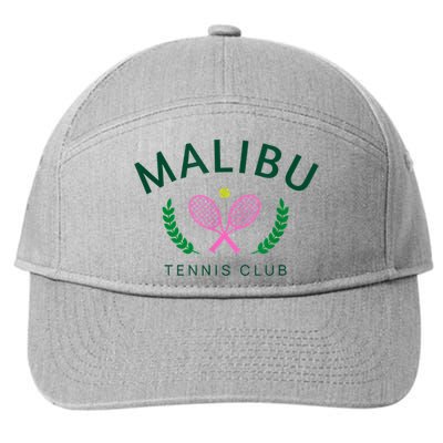 Malibu California Preppy Tennis Club 7-Panel Snapback Hat