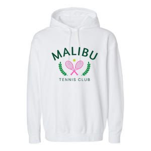 Malibu California Preppy Tennis Club Garment-Dyed Fleece Hoodie