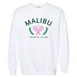 Malibu California Preppy Tennis Club Garment-Dyed Sweatshirt