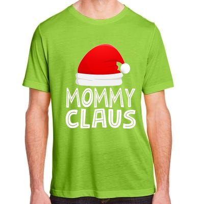 Mom Christmas Pajamas Santa Claus Xmas Gift Mommy Claus Cool Gift Adult ChromaSoft Performance T-Shirt