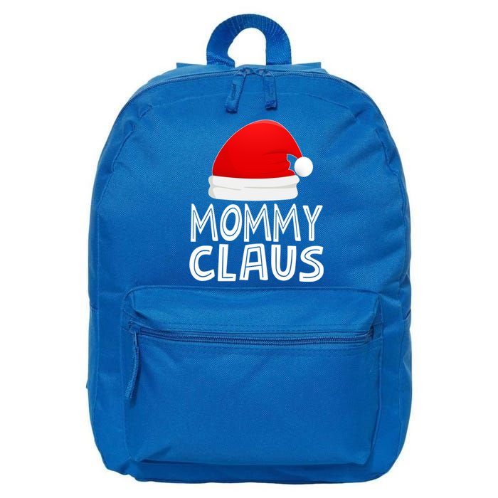 Mom Christmas Pajamas Santa Claus Xmas Gift Mommy Claus Cool Gift 16 in Basic Backpack