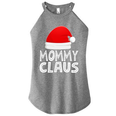 Mom Christmas Pajamas Santa Claus Xmas Gift Mommy Claus Cool Gift Women’s Perfect Tri Rocker Tank