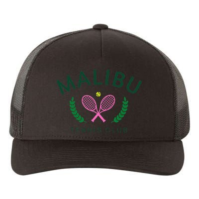 Malibu California Preppy Tennis Club Yupoong Adult 5-Panel Trucker Hat