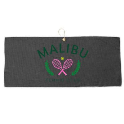 Malibu California Preppy Tennis Club Large Microfiber Waffle Golf Towel