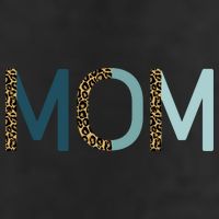 Mom Cheetah Print Cute Mother's Day Gift 7 Panel Mesh Trucker Snapback Hat