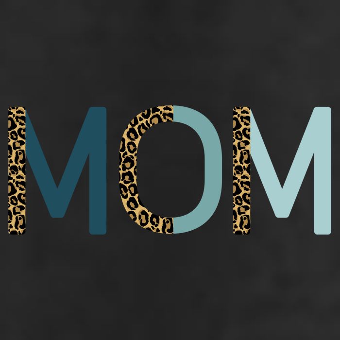 Mom Cheetah Print Cute Mother's Day Gift 7 Panel Mesh Trucker Snapback Hat