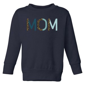 Mom Cheetah Print Cute Mother's Day Gift Toddler Sweatshirt