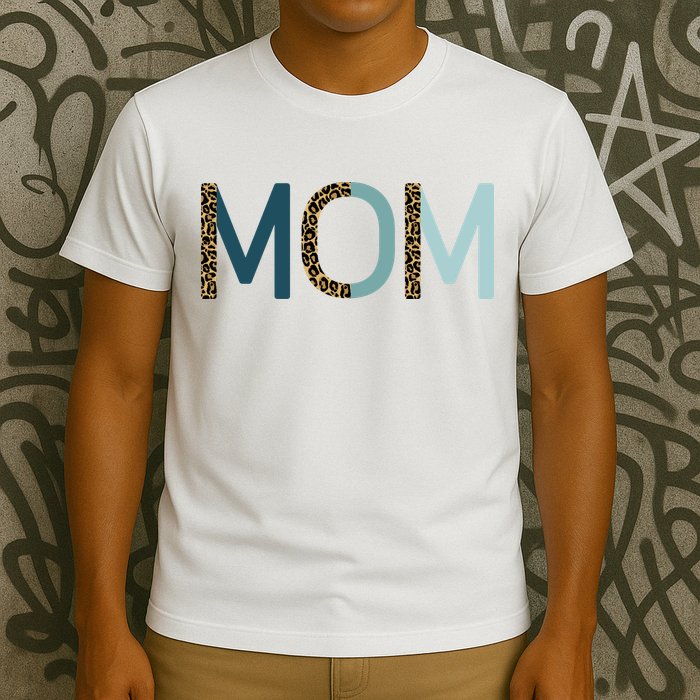 Mom Cheetah Print Cute Mother's Day Gift T-Shirt