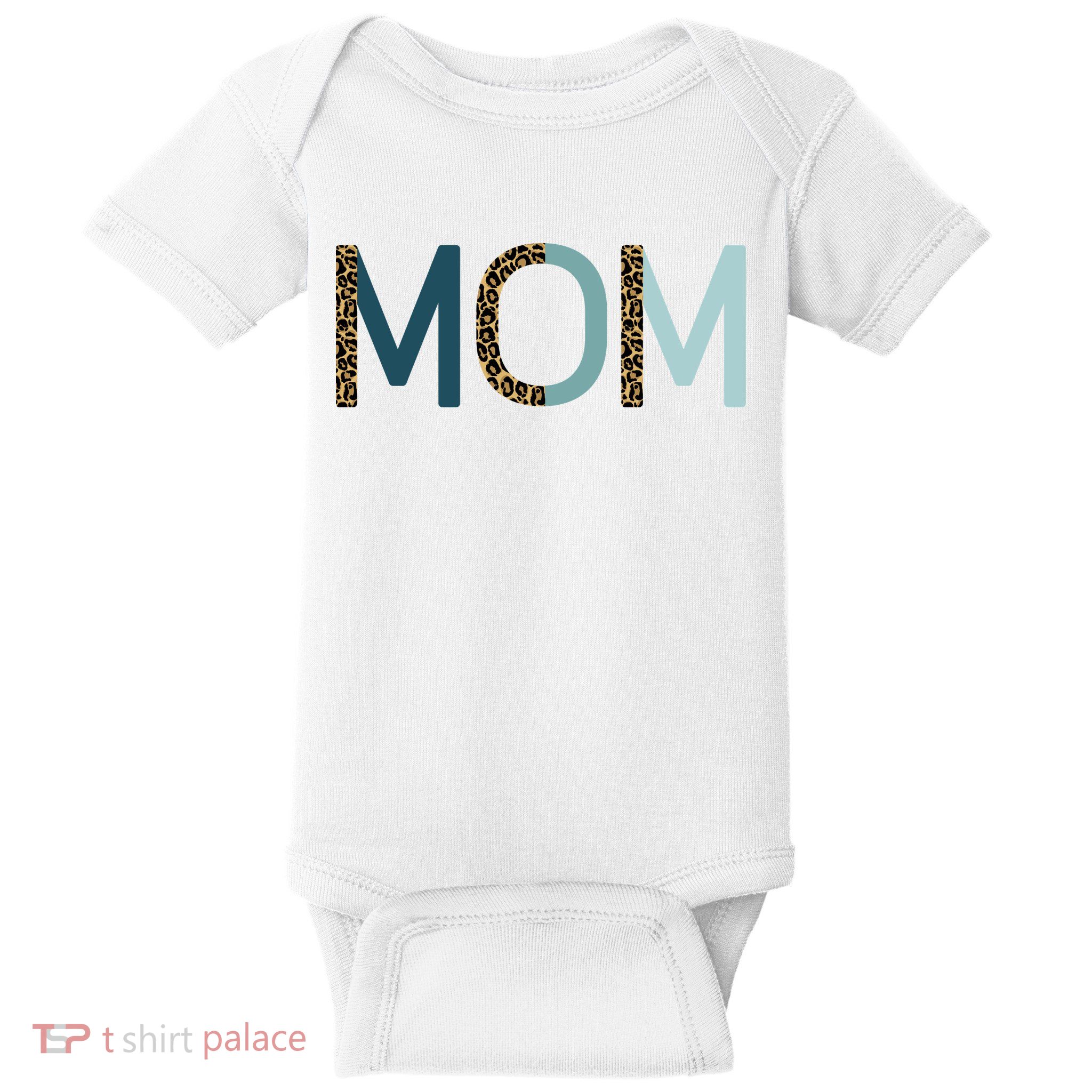 Mom Cheetah Print Cute Mother's Day Gift Baby Bodysuit