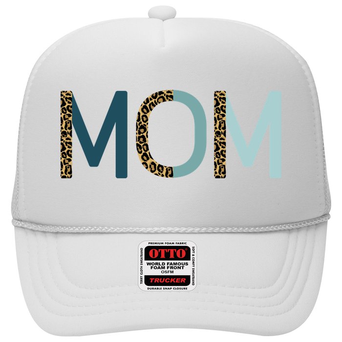 Mom Cheetah Print Cute Mother's Day Gift Trucker Hat