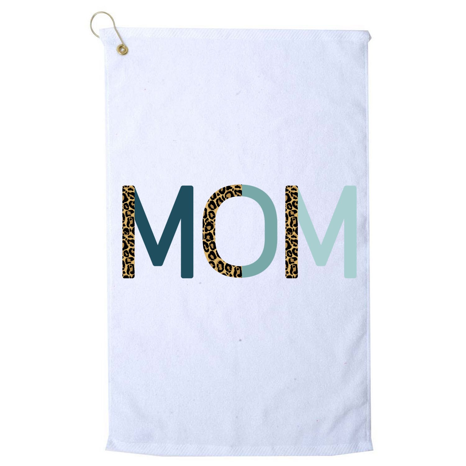 Mom Cheetah Print Cute Mother's Day Gift Golf Towel