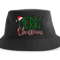 Merry Christmas Plaid Holiday Festive Sustainable Bucket Hat