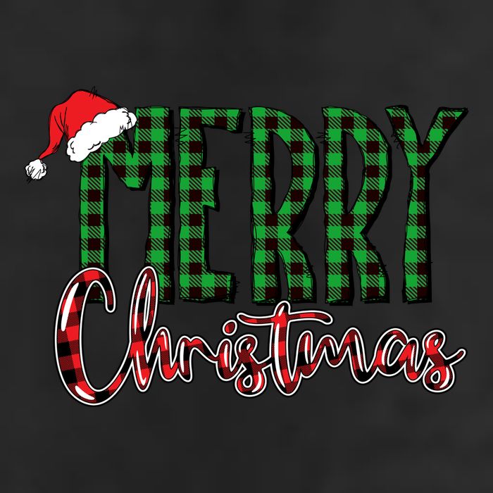 Merry Christmas Plaid Holiday Festive Adult Drive Performance Visor