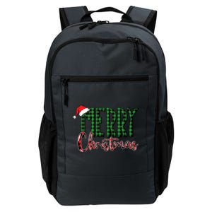 Merry Christmas Plaid Holiday Festive Daily Commute Backpack