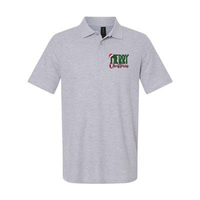 Merry Christmas Plaid Holiday Festive Polo