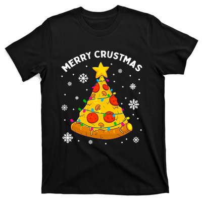 Merry Crustmas Pizza Christmas Tree Xmas Gifts Long Sleeve T-Shirt