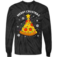 Merry Crustmas Pizza Christmas Tree Xmas Gifts Long Sleeve Tie-Dye Long Sleeve Shirt