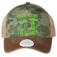 Mom Come Pick Me Up Im Scared Funny Alien Ufo Legacy Tie Dye Trucker Hat