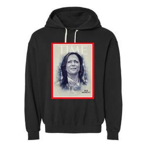 Magazine Cover President Kamala Harris Time Cover Campaign Garment-Dyed Fleece Hoodie