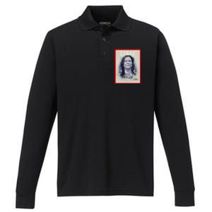 Magazine Cover President Kamala Harris Time Cover Campaign Performance Long Sleeve Polo