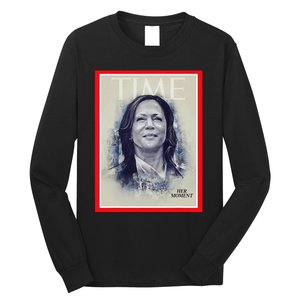 Magazine Cover President Kamala Harris Time Cover Campaign Long Sleeve Shirt