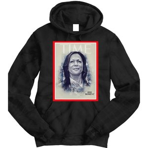 Magazine Cover President Kamala Harris Time Cover Campaign Tie Dye Hoodie