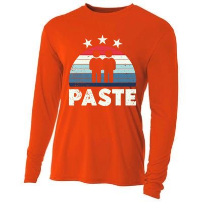 Matching Copy Paste Twins Sibling Brother Funny Great Gift Cooling Performance Long Sleeve Crew