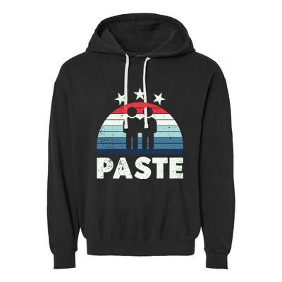 Matching Copy Paste Twins Sibling Brother Funny Great Gift Garment-Dyed Fleece Hoodie