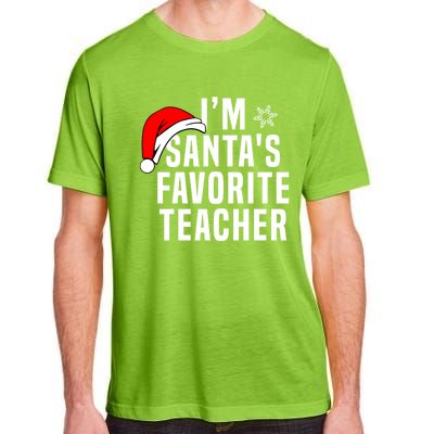 Matching Christmas Party Xmas Funny SantaS Favorite Teacher Meaningful Gift Adult ChromaSoft Performance T-Shirt