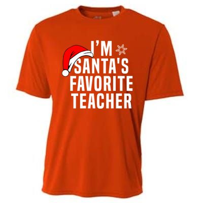 Matching Christmas Party Xmas Funny SantaS Favorite Teacher Meaningful Gift Cooling Performance Crew T-Shirt