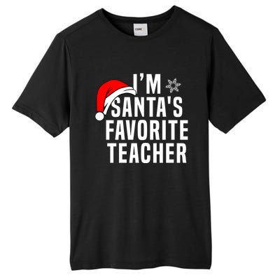 Matching Christmas Party Xmas Funny SantaS Favorite Teacher Meaningful Gift Tall Fusion ChromaSoft Performance T-Shirt