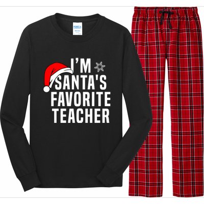 Matching Christmas Party Xmas Funny SantaS Favorite Teacher Meaningful Gift Long Sleeve Pajama Set