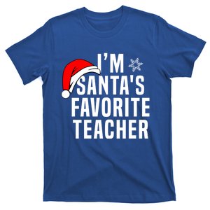 Matching Christmas Party Xmas Funny SantaS Favorite Teacher Meaningful Gift T-Shirt