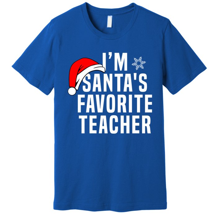 Matching Christmas Party Xmas Funny SantaS Favorite Teacher Meaningful Gift Premium T-Shirt