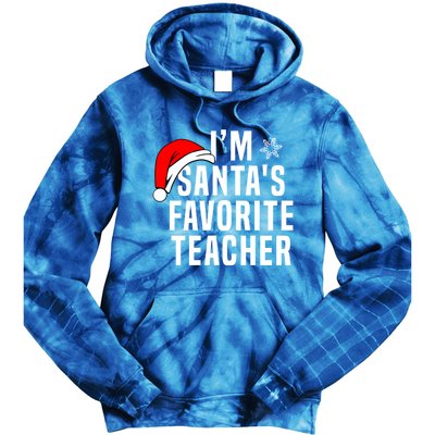 Matching Christmas Party Xmas Funny SantaS Favorite Teacher Meaningful Gift Tie Dye Hoodie