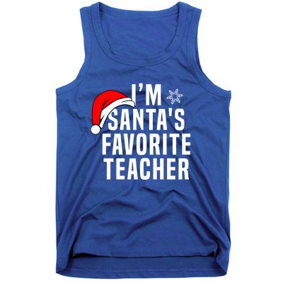 Matching Christmas Party Xmas Funny SantaS Favorite Teacher Meaningful Gift Tank Top