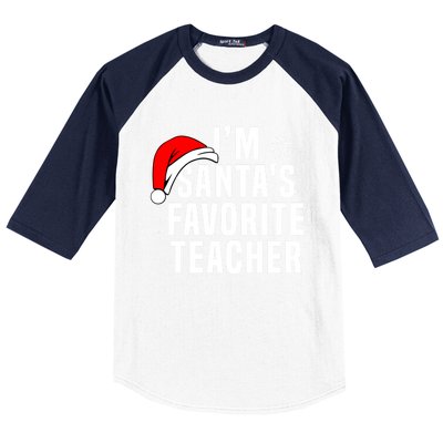 Matching Christmas Party Xmas Funny SantaS Favorite Teacher Meaningful Gift Baseball Sleeve Shirt