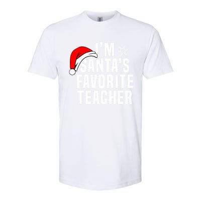 Matching Christmas Party Xmas Funny SantaS Favorite Teacher Meaningful Gift Softstyle CVC T-Shirt