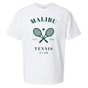 Malibu California Preppy Tennis Club Green Sueded Cloud Jersey T-Shirt