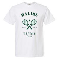 Malibu California Preppy Tennis Club Green Garment-Dyed Heavyweight T-Shirt