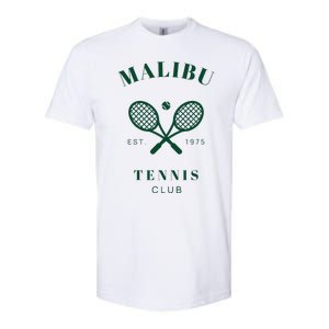 Malibu California Preppy Tennis Club Green Softstyle CVC T-Shirt