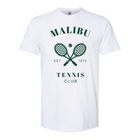 Malibu California Preppy Tennis Club Green Softstyle CVC T-Shirt