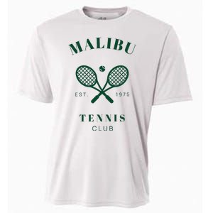 Malibu California Preppy Tennis Club Green Cooling Performance Crew T-Shirt