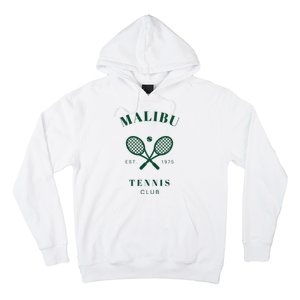 Malibu California Preppy Tennis Club Green Hoodie