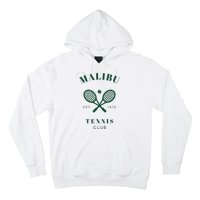 Malibu California Preppy Tennis Club Green Hoodie