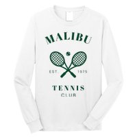 Malibu California Preppy Tennis Club Green Long Sleeve Shirt