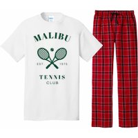 Malibu California Preppy Tennis Club Green Pajama Set