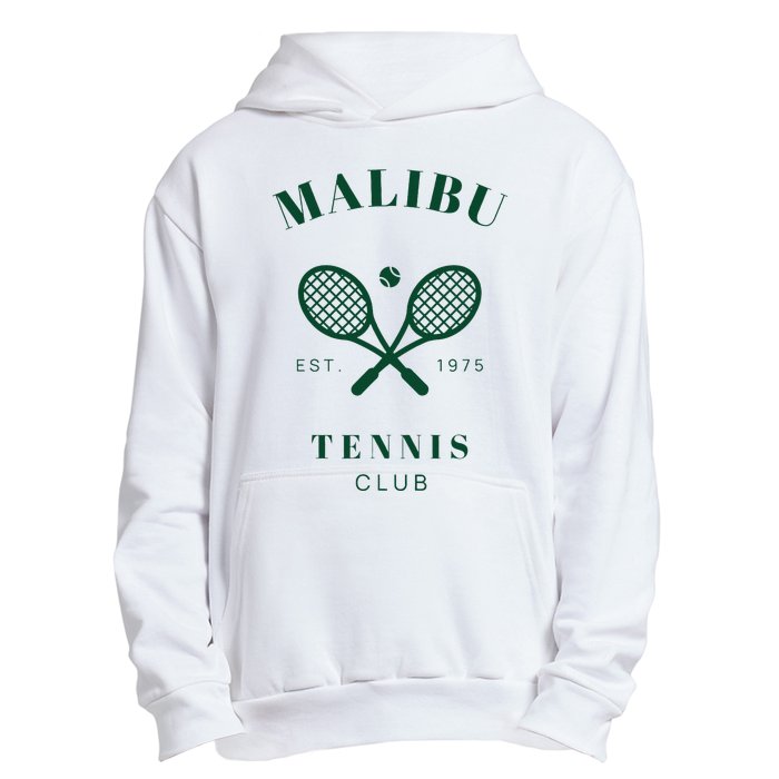 Malibu California Preppy Tennis Club Green Urban Pullover Hoodie