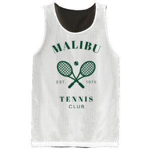 Malibu California Preppy Tennis Club Green Mesh Reversible Basketball Jersey Tank